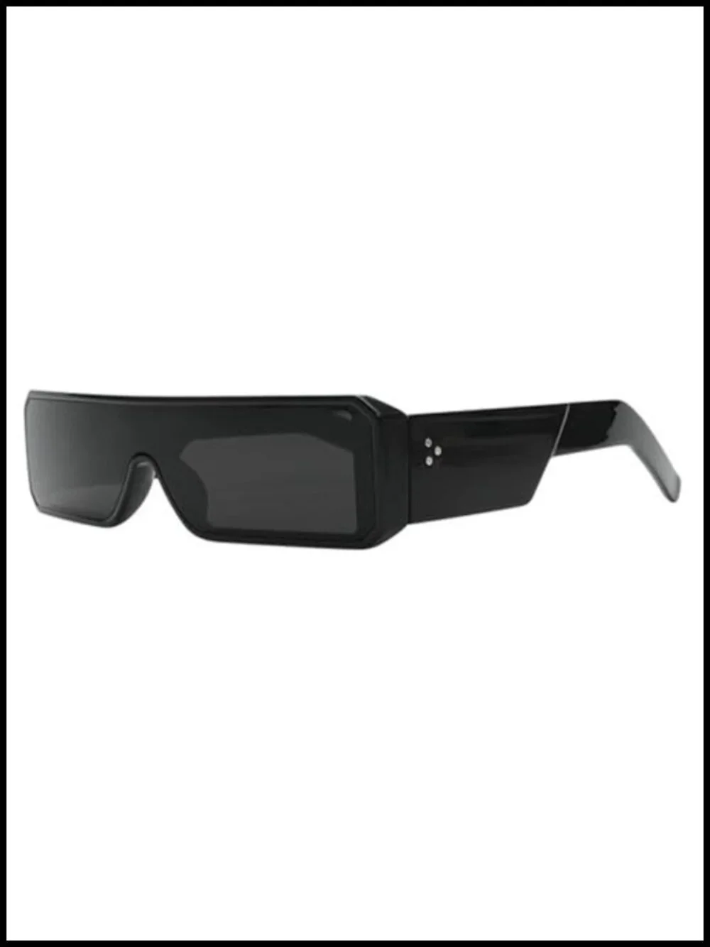 Futuristic Alien Style Small Sunglasses for Women Men UV Protection Glossy Frame